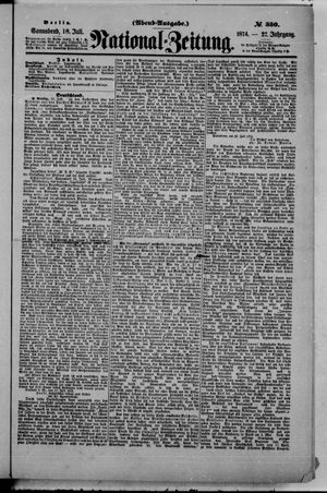 Nationalzeitung vom 18.07.1874