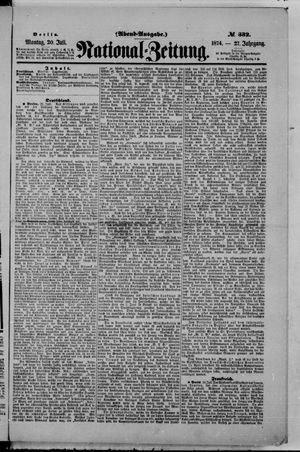 Nationalzeitung vom 20.07.1874