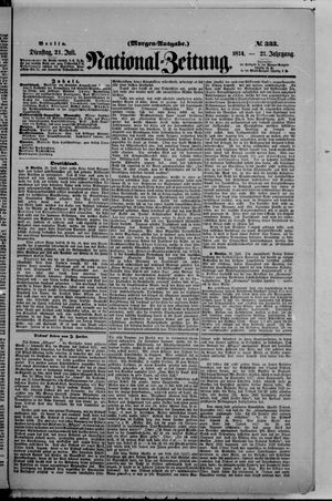 Nationalzeitung vom 21.07.1874