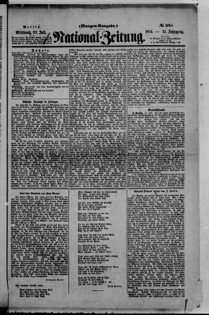 Nationalzeitung vom 22.07.1874
