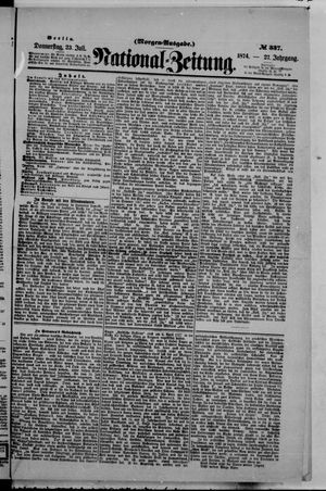 Nationalzeitung vom 23.07.1874
