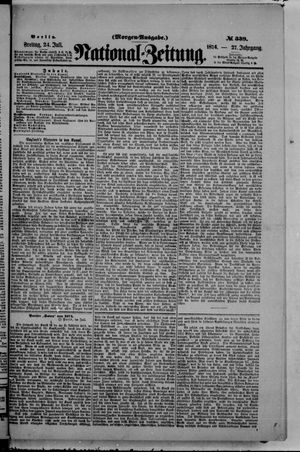 Nationalzeitung vom 24.07.1874