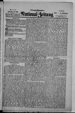Nationalzeitung vom 26.07.1874