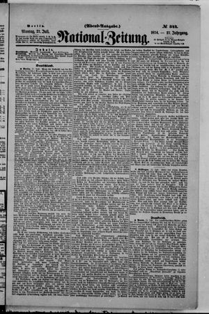 National-Zeitung vom 27.07.1874