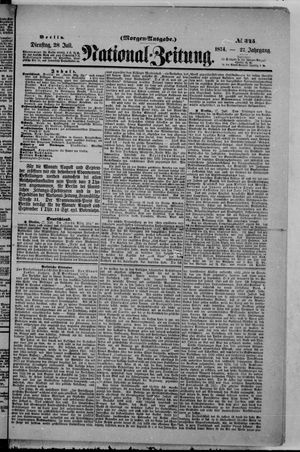 Nationalzeitung vom 28.07.1874