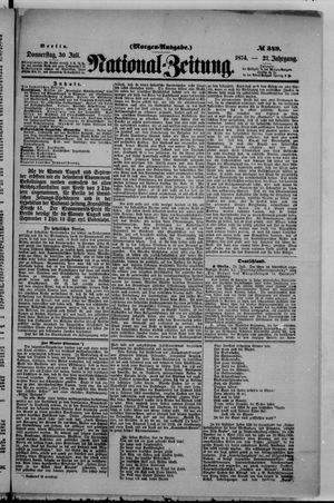 Nationalzeitung vom 30.07.1874