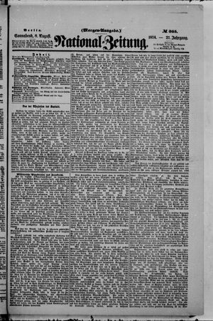 Nationalzeitung vom 08.08.1874
