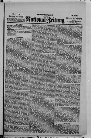 National-Zeitung vom 11.08.1874