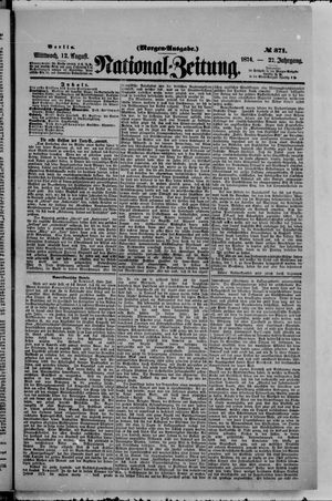Nationalzeitung vom 12.08.1874
