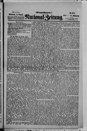National-Zeitung vom 12.08.1874