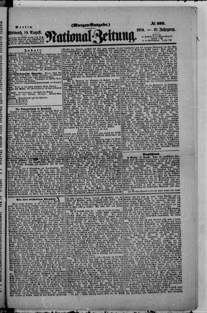 National-Zeitung vom 19.08.1874