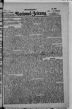 National-Zeitung vom 19.08.1874