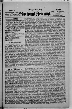 Nationalzeitung vom 22.08.1874