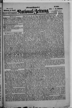 National-Zeitung on Aug 26, 1874