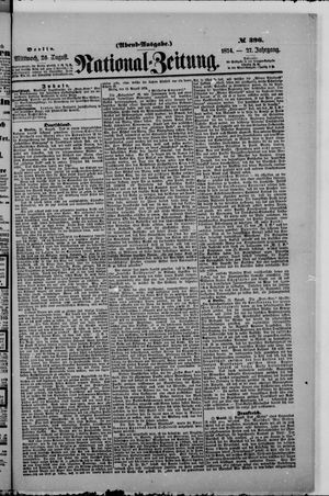 National-Zeitung on Aug 26, 1874