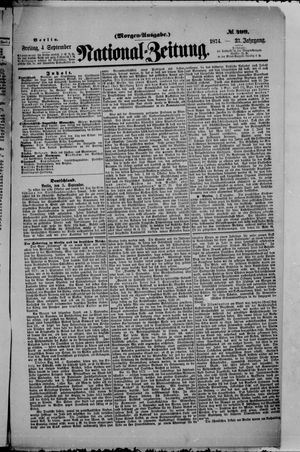 Nationalzeitung vom 04.09.1874