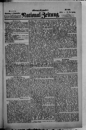 National-Zeitung vom 06.09.1874