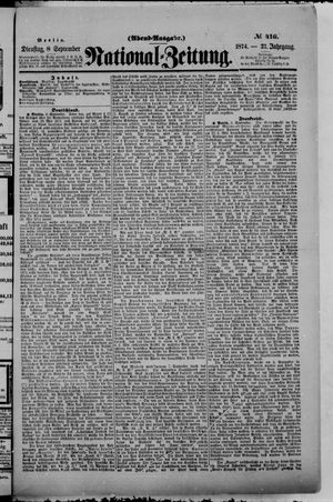 Nationalzeitung vom 08.09.1874