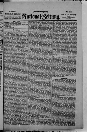 National-Zeitung vom 09.09.1874