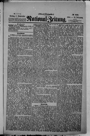 Nationalzeitung vom 11.09.1874