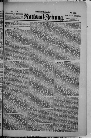 Nationalzeitung vom 12.09.1874
