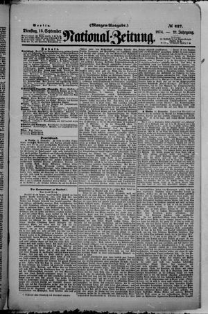 National-Zeitung on Sep 15, 1874