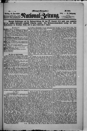 National-Zeitung vom 18.09.1874