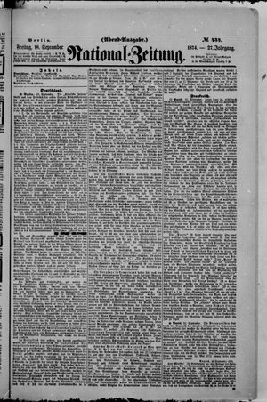 National-Zeitung vom 18.09.1874