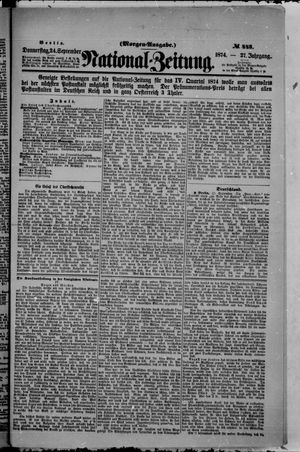 National-Zeitung vom 24.09.1874