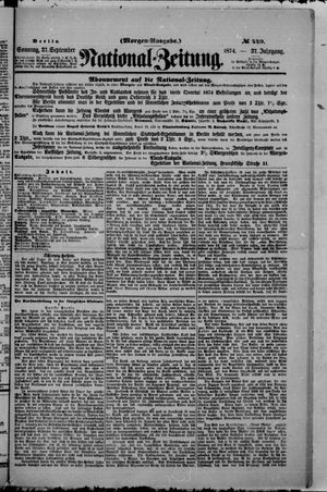 Nationalzeitung vom 27.09.1874
