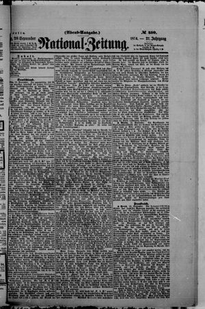 National-Zeitung vom 28.09.1874
