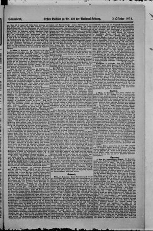 National-Zeitung vom 03.10.1874