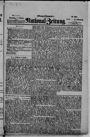Nationalzeitung vom 04.10.1874