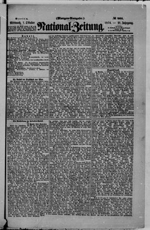 National-Zeitung vom 07.10.1874