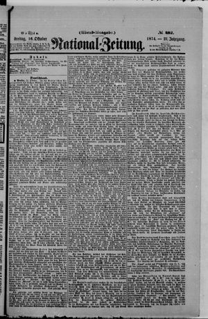 Nationalzeitung vom 16.10.1874