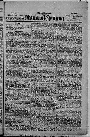 Nationalzeitung vom 19.10.1874
