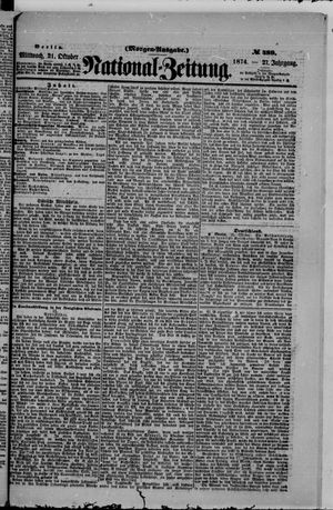 National-Zeitung vom 21.10.1874