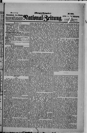 Nationalzeitung vom 24.10.1874