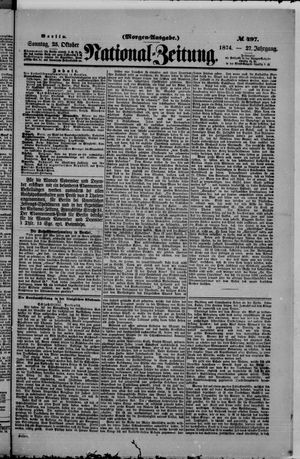 Nationalzeitung vom 25.10.1874