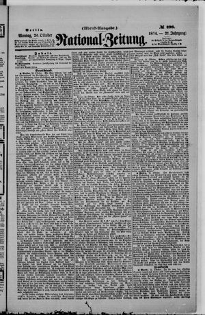 Nationalzeitung vom 26.10.1874
