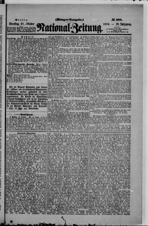 Nationalzeitung vom 27.10.1874