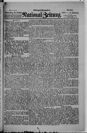 National-Zeitung vom 29.10.1874