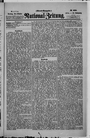 National-Zeitung vom 30.10.1874
