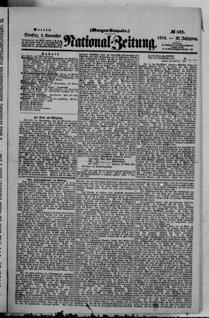 National-Zeitung vom 03.11.1874