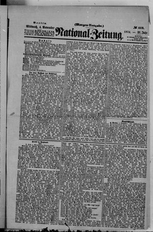 National-Zeitung vom 04.11.1874