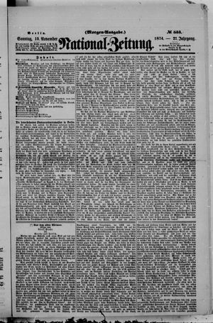 Nationalzeitung on Nov 15, 1874