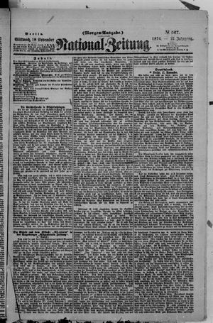 National-Zeitung vom 18.11.1874