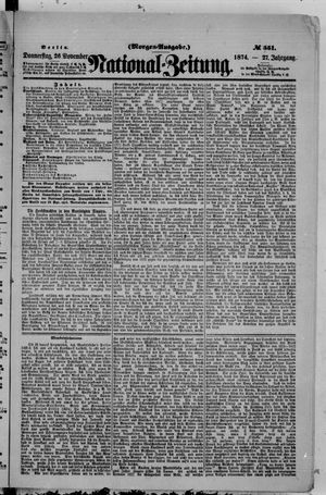National-Zeitung vom 26.11.1874