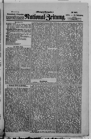 Nationalzeitung vom 05.12.1874