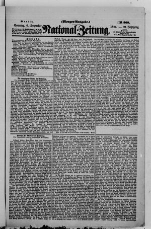 National-Zeitung vom 06.12.1874